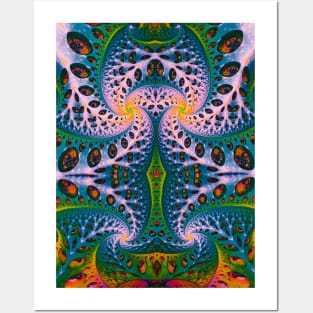 Wild Fiber IV. Colorful Abstract Art Posters and Art